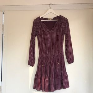 Michael Kors flows polka dotted short dress